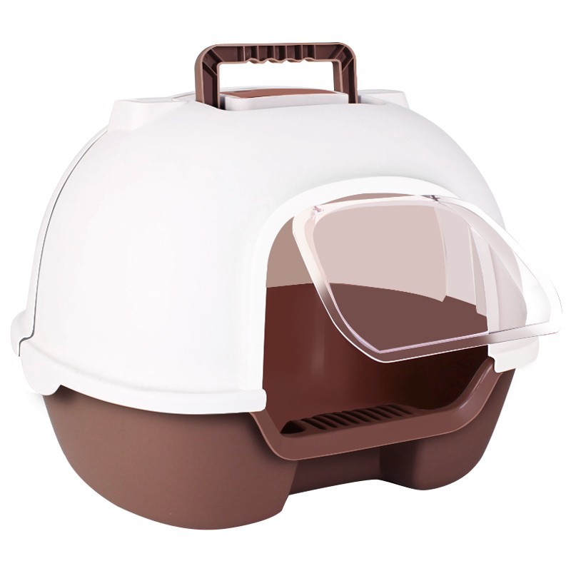 Cajón caja de arena para gatos completamente cerrada antisalpicaduras gato inodoro gato grande orinal caja de arena para gatos inodoro para mascotas
