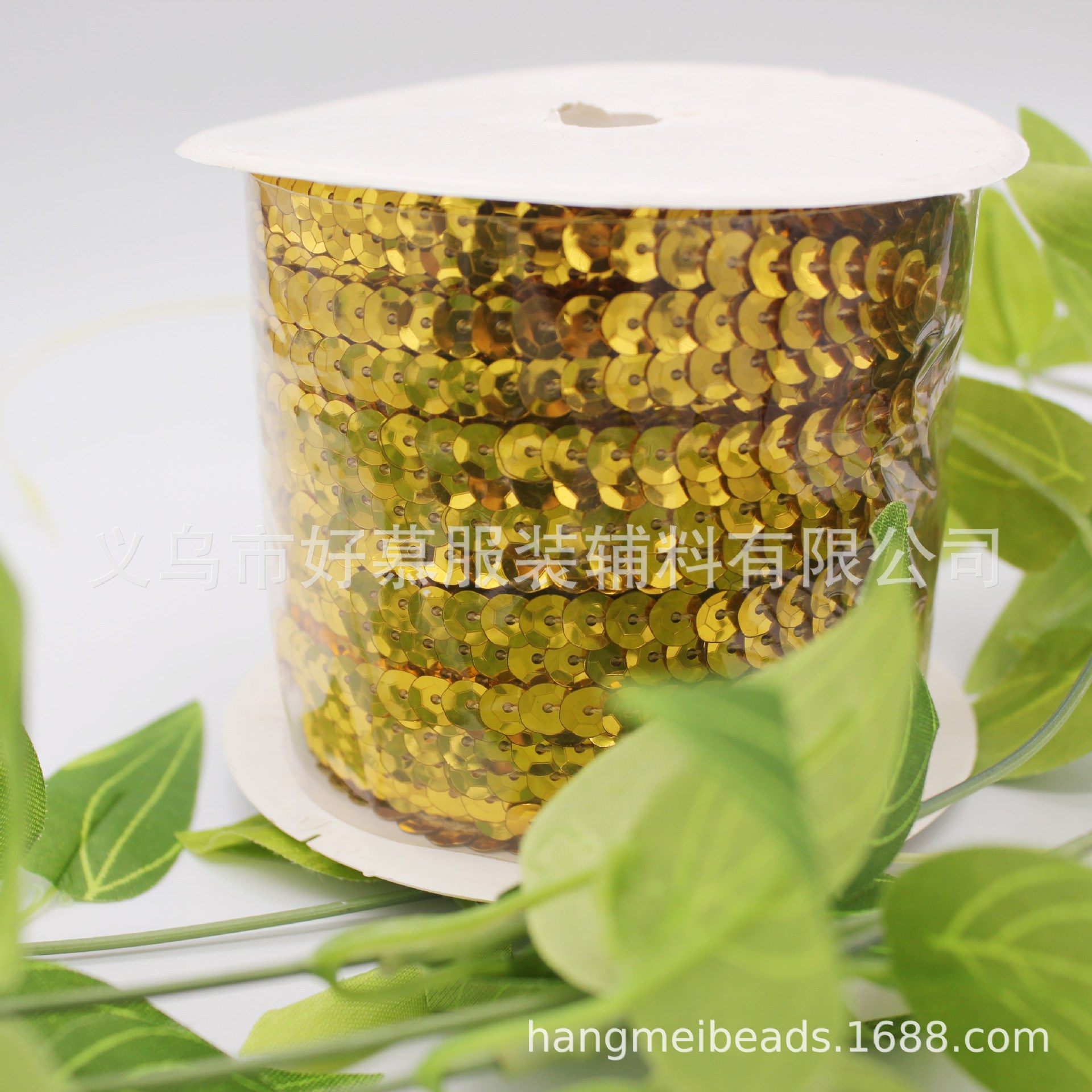 凹形连线亮片  亮片带 6MM亮片PVC PET环保辅料