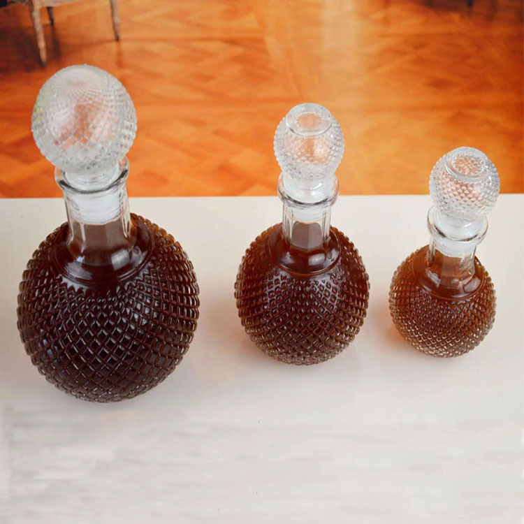 厂家直销高白料500ml储酒瓶玻璃瓶 泡药酒瓶装饰红酒瓶支持混批