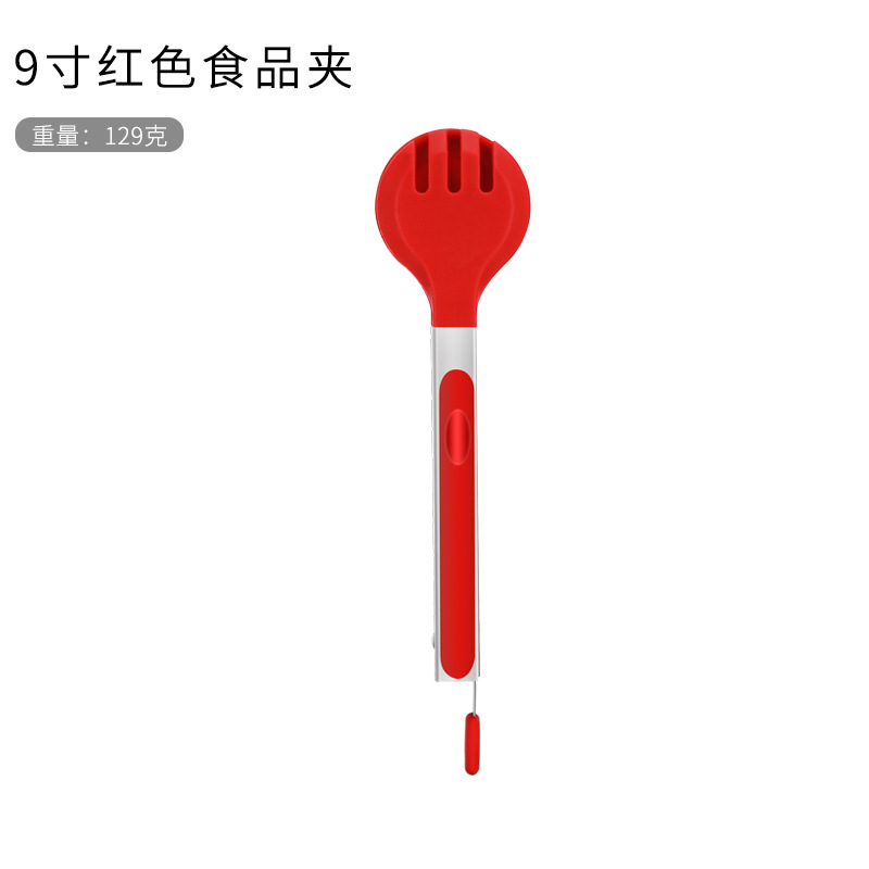 Clips de alimentos de silicona personalizados comedor casero buffet horneado hotpot barbacoa pasta de carne clip de alimentos de acero inoxidable