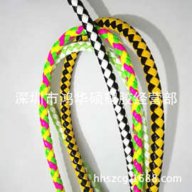 手袋箱包提手皮绳 各种规格彩色PU编织绳 现货双色皮绳批发