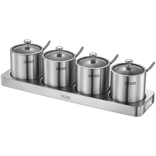 German CCKO kitchen 304 stainless steel seasoning jar set household European seasoning box seasoning jar seasoning box
