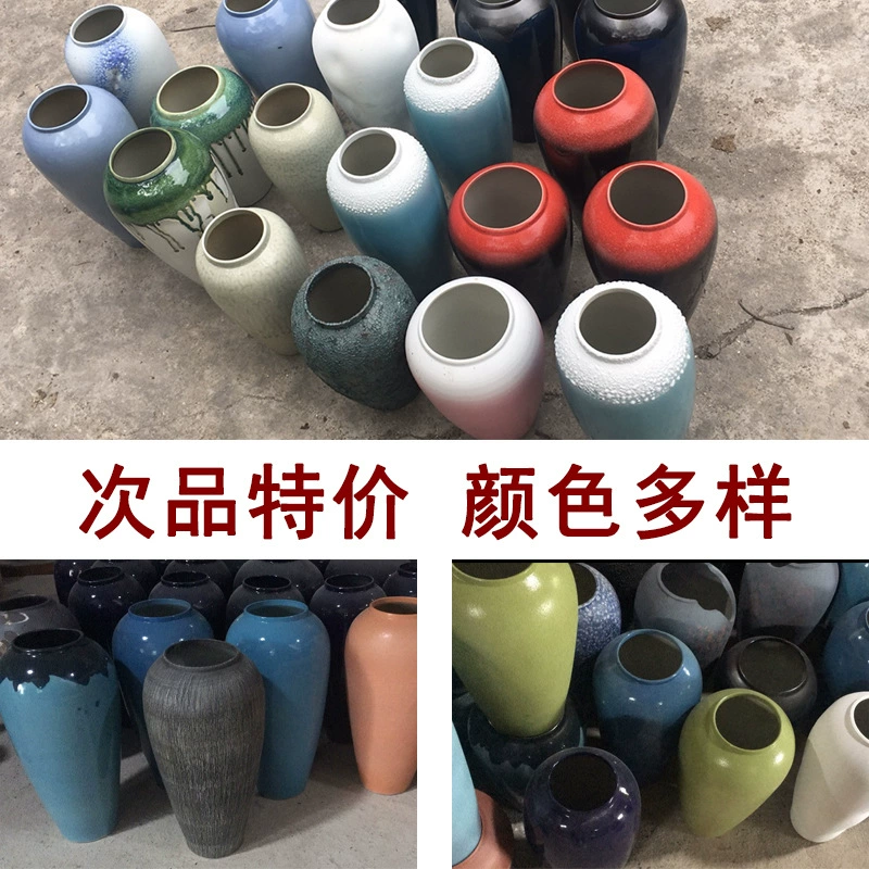 Специальное предложение на товары с дефектами: смешанная партия простых цветочных композиций в стиле дзен, элегантных, миниатюрных, в новом китайском стиле, в керамических вазах для украшения рабочего стола.