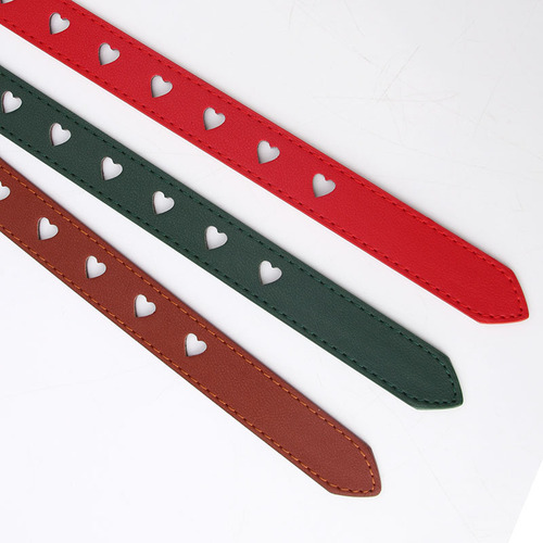 New punch-free love hollow belt for women, versatile, sweet girls sweater dress decorative belt manufacturer