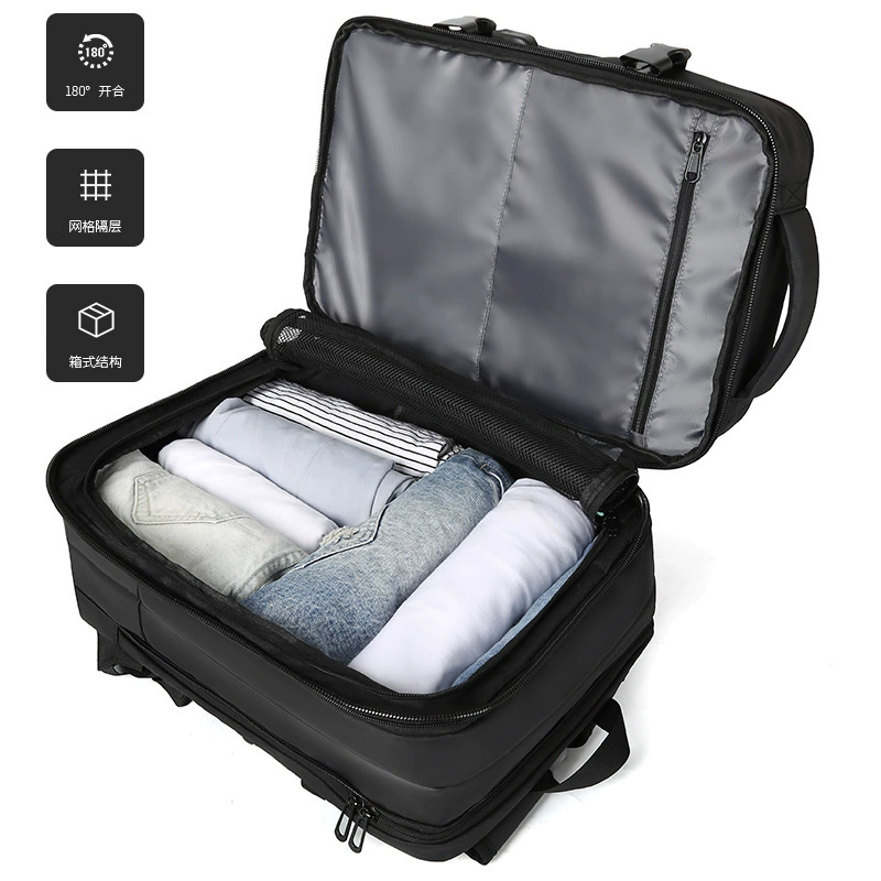 Big capacious backpack for traveling, school bag for elementary school students wet and dry separation, laptop, business version, for students