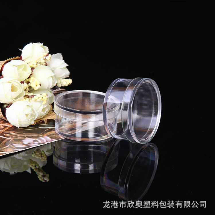 PS塑料盒 圆形高透明包装盒 卸妆棉饰品收纳盒