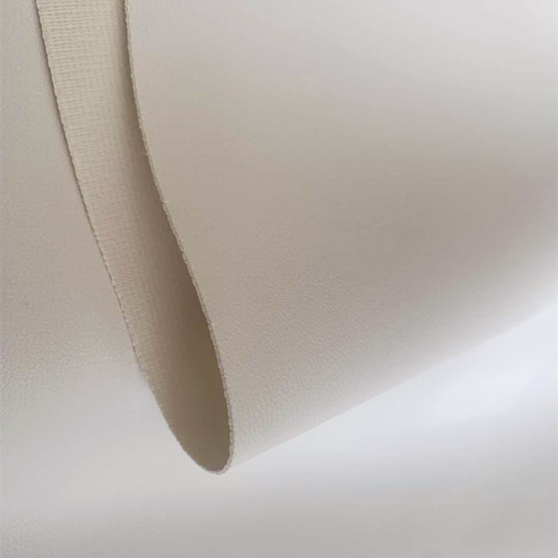 Spot Wholesale White Goatskin Pattern Artificial Leather Pvc Knitted White Background 0.6mm Digital Printing Leather Base Material