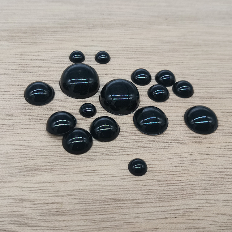 DIY Patch Doll Teddy Bear Accessories Black Semicircular Eye Jewelry Accessories Flats Bottom Factory Direct Sale DIY Patch Doll Teddy Bear Accessories Black Semicircular Eye Jewelry Accessories Flats Bottom Factory Direct Sale