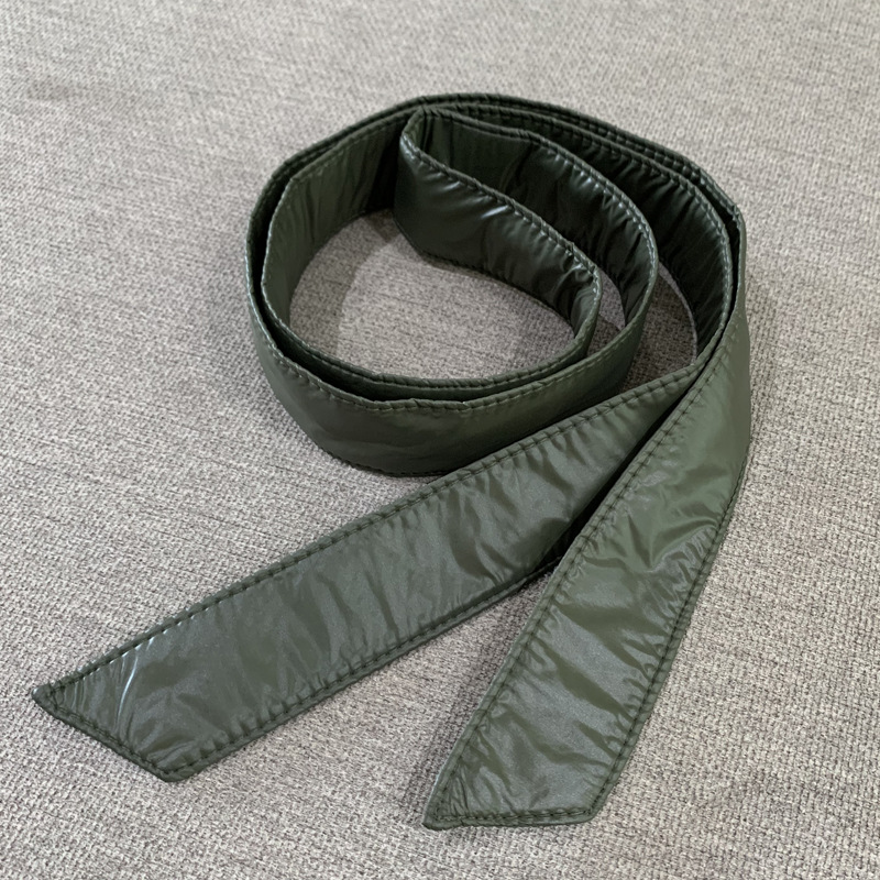 Nuevo cinturón de las mujeres de todo partido abajo chaqueta con cordones de algodón y engrosamiento simple abrigo vinculante arco decorativo sello de la cintura