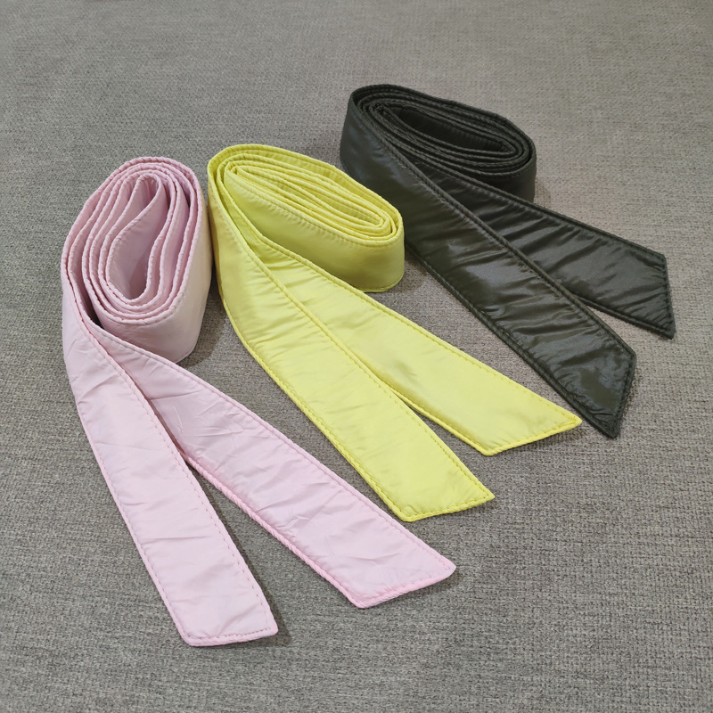 Nuevo cinturón de las mujeres de todo partido abajo chaqueta con cordones de algodón y engrosamiento simple abrigo vinculante arco decorativo sello de la cintura