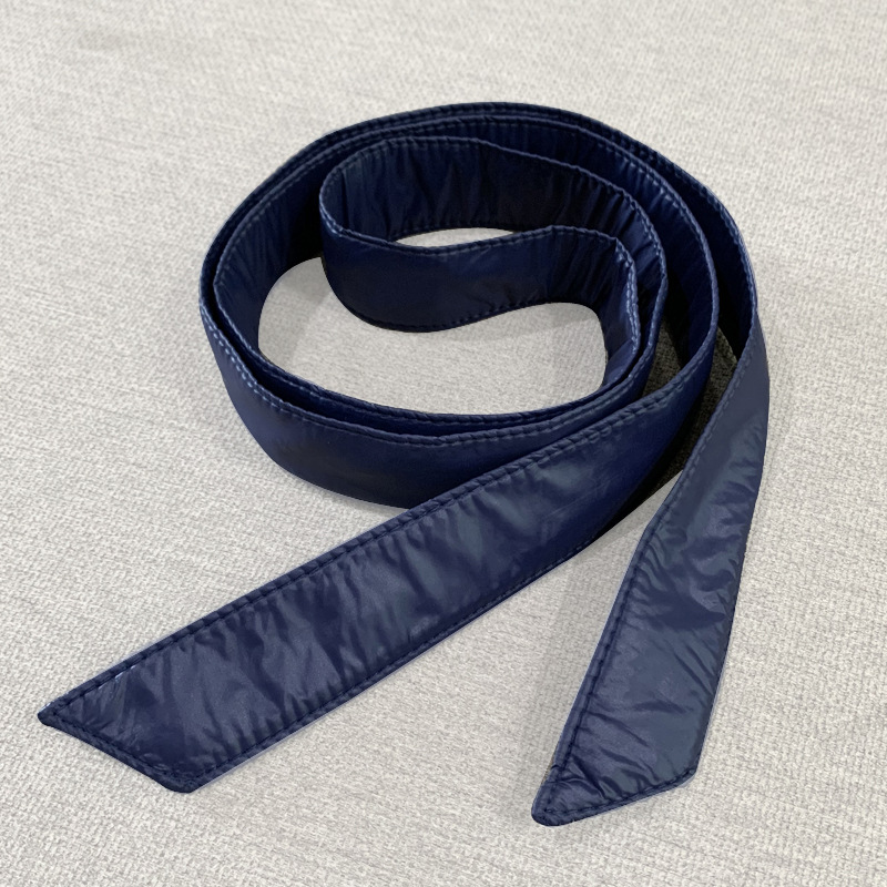 Nuevo cinturón de las mujeres de todo partido abajo chaqueta con cordones de algodón y engrosamiento simple abrigo vinculante arco decorativo sello de la cintura