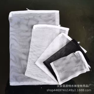 鱼缸滤材袋活性炭网袋过滤器材水族箱塑料拉链网袋陶瓷环袋