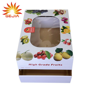 Factory Direct Sales High-Quality Fresh Fruit Packaging Box Fruit Gift Packaging Box Fruit Color Box Heaven and Earth Cover Fruit Gift Box