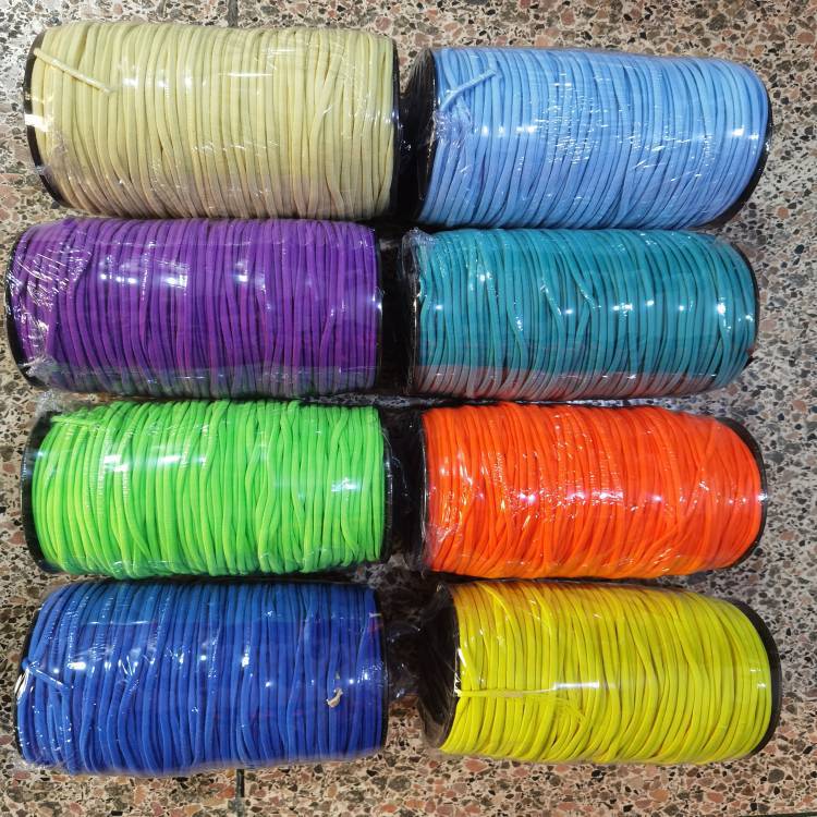 厂家直供3毫米国产扁松紧绳鞋带绳可绕卷或散装绳高弹力高弹性