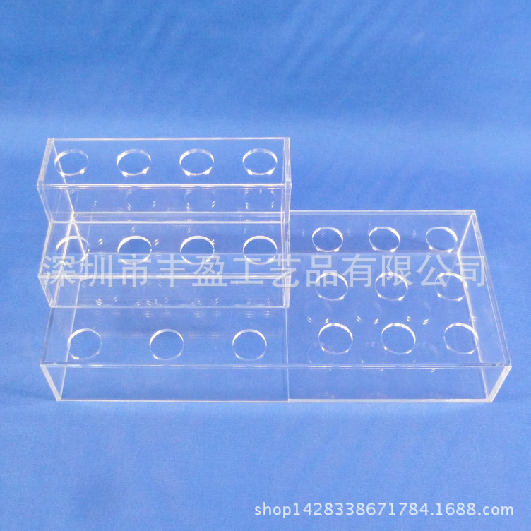 专业生产亚克力透明彩妆架 有机玻璃彩妆展示架 欢迎选购