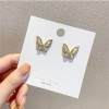 Advanced earrings, retro silver needle from pearl, high-quality style, internet celebrity, silver 925 sample