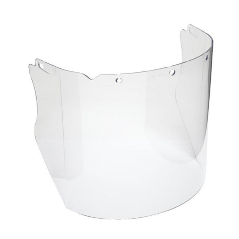 梅思安MSA 10115836 PC材质透明防冲击防护面屏 头戴式防飞溅面屏
