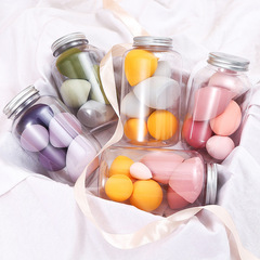 果汁瓶裝美妝蛋超柔巨軟海綿粉撲網紅推薦省粉海綿彩妝Q彈化妝蛋