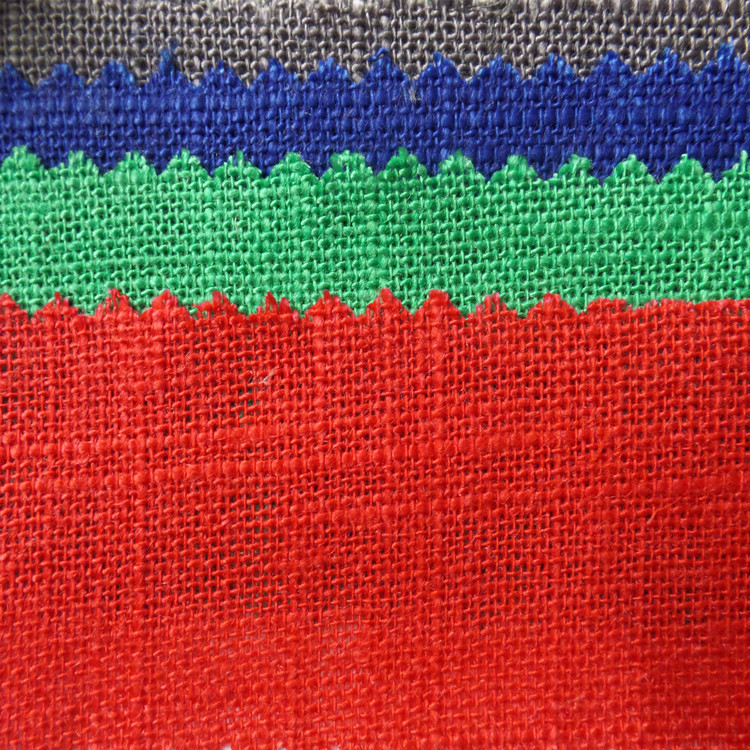 亚麻面料 7*7平纹竹节麻面料 棉麻混纺布 西服装女装 鞋材布料