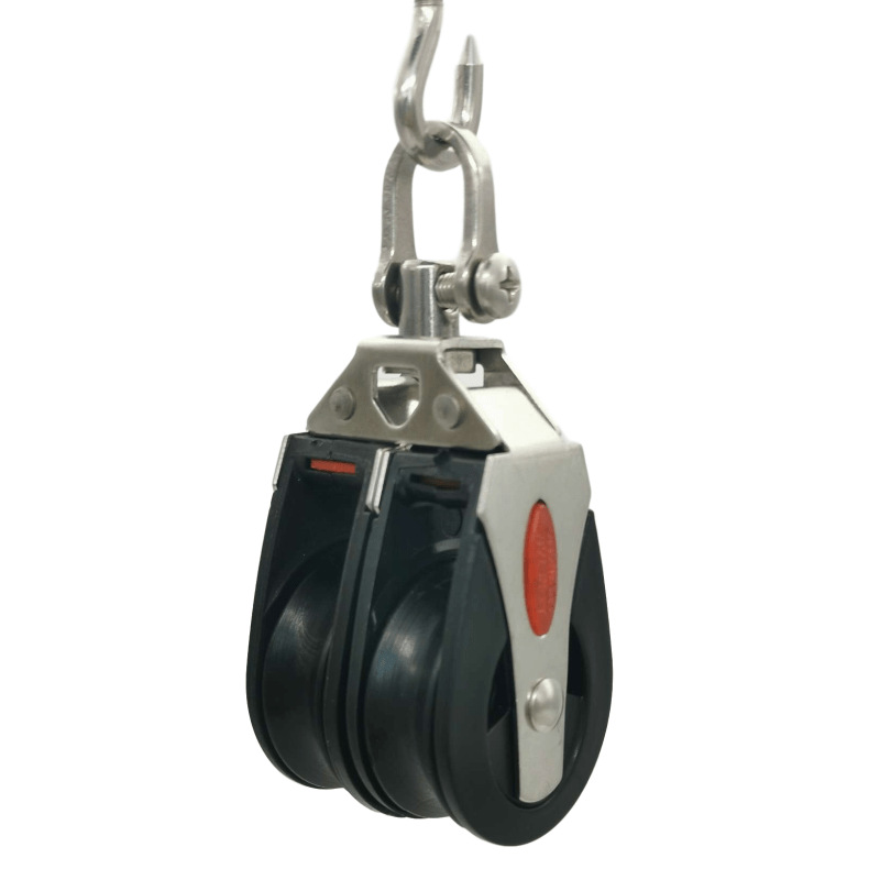 不锈钢尼龙双滑轮  固定尼龙双滑轮 绳索滑轮