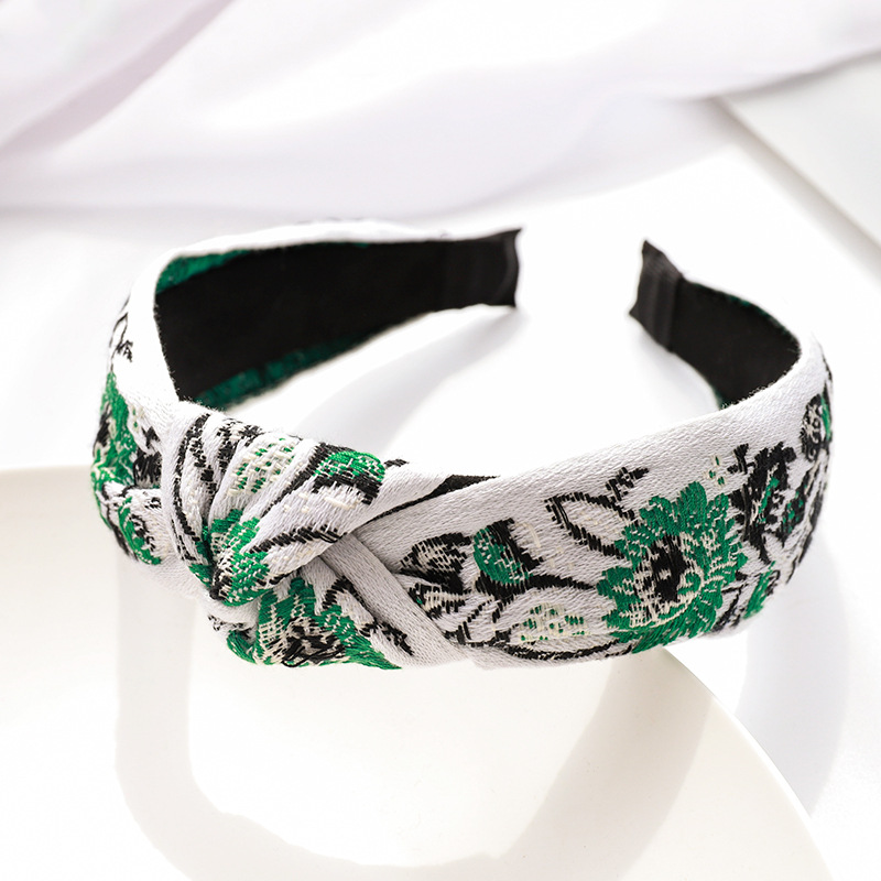 Estilo coreano nueva diadema moda red mismo estilo bordado flor tela diadema horquilla de la muchacha del otoño y el invierno accesorios para el cabello F161