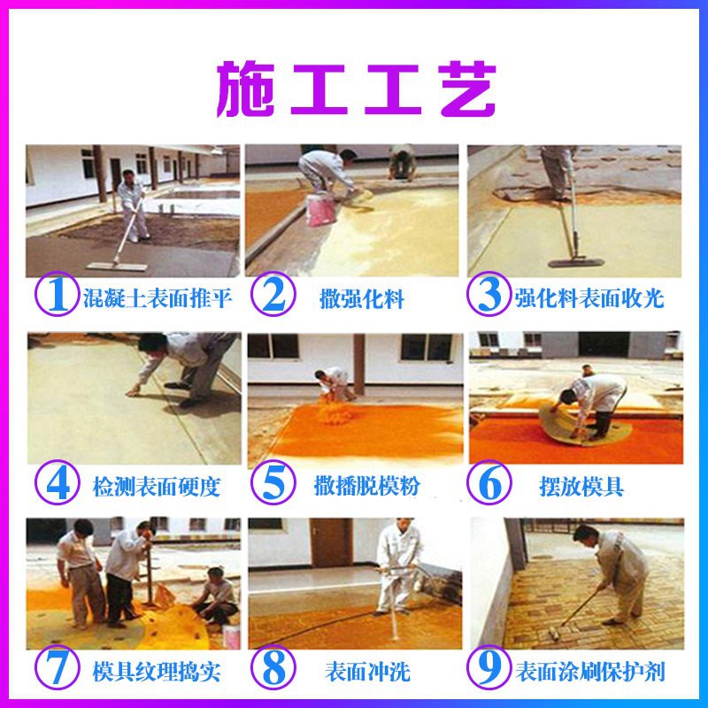 新型易脱模压花地坪聚氨酯施工模具混凝土浇筑路面压模成型模具