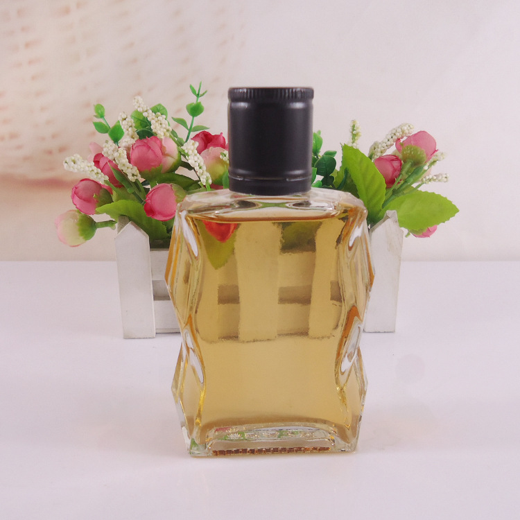 厂家直销125ml扁玻璃酒瓶 透明保健药酒鹿血酒玻璃瓶加工