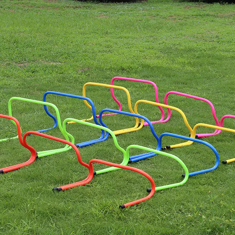 足球训练跨栏架弯曲跳栏足球训练器材跳格梯跳跃训练小跨栏栏架