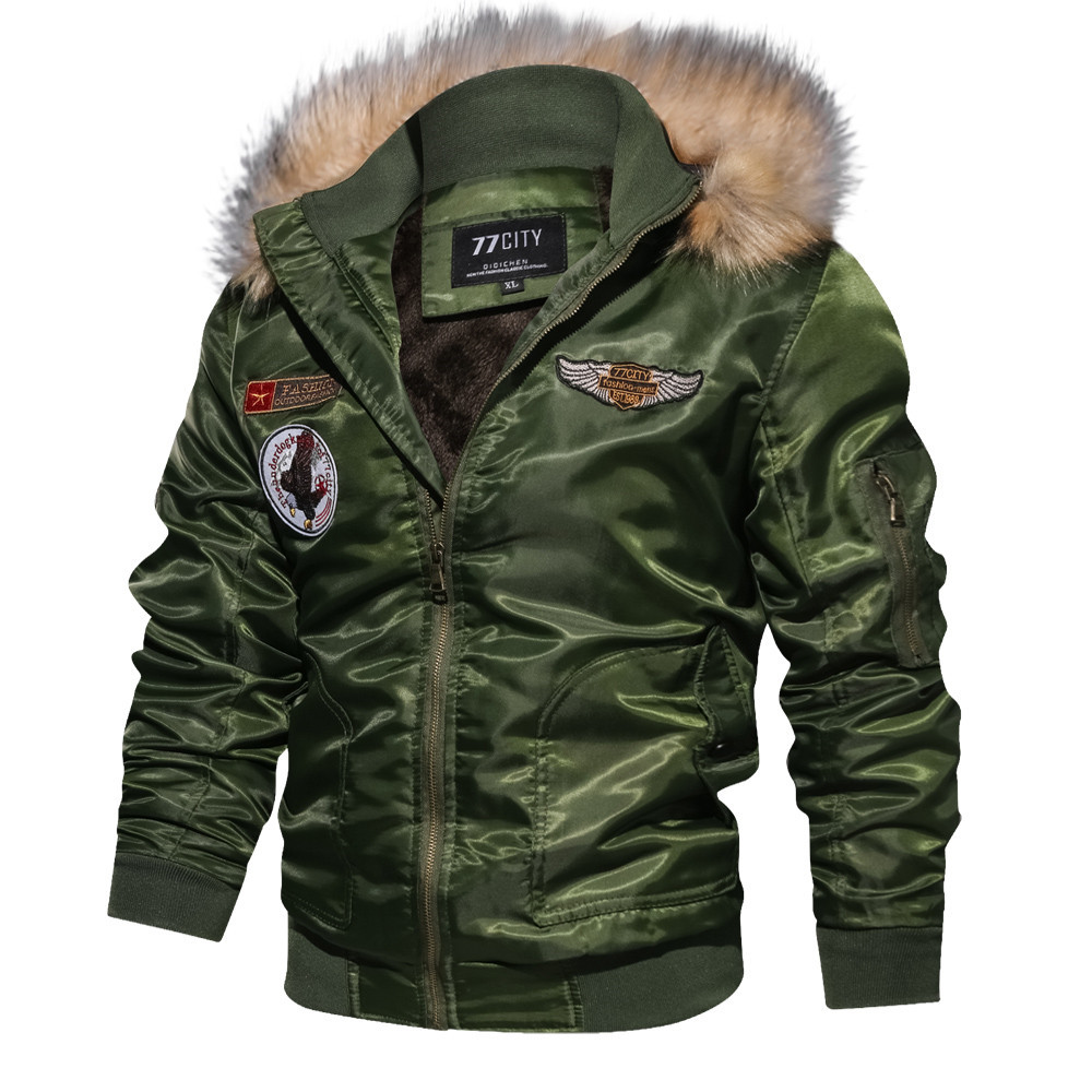 Abbigliamento uomo tuta invernale da volo giacca di cotone larga_voghion.com