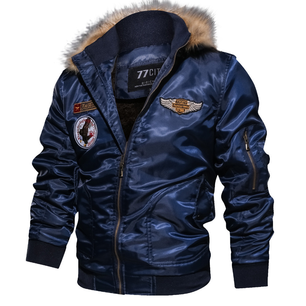 Abbigliamento uomo tuta invernale da volo giacca di cotone larga_voghion.com