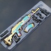 Jedi Gatalion weapon SCAR-L AWM M416 Five-claw Golden Dragon M24 belief light gun mold keychain