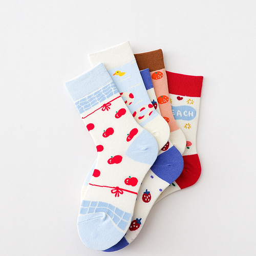 Socks for women in autumn and winter new adult women's socks Lolita cartoon socks lolita socks JK winter pile socks
