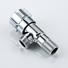 Sanitary ware manufacturer wholesale brass three-way valve quick-opening three-way valve brass body toilet hot water shut-off angle valve