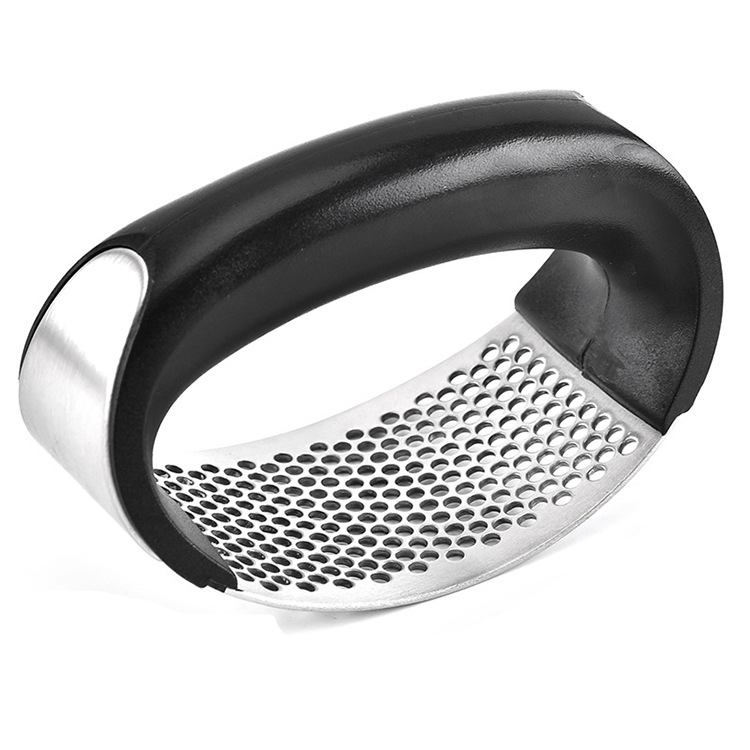 Acero inoxidable arco ajo prensa manual de la prensa de ajo creativo ajo Twister cocina ajo amoladora herramienta de cocina ajo prensa