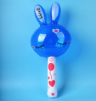 투명 사랑 토끼 스틱 블루