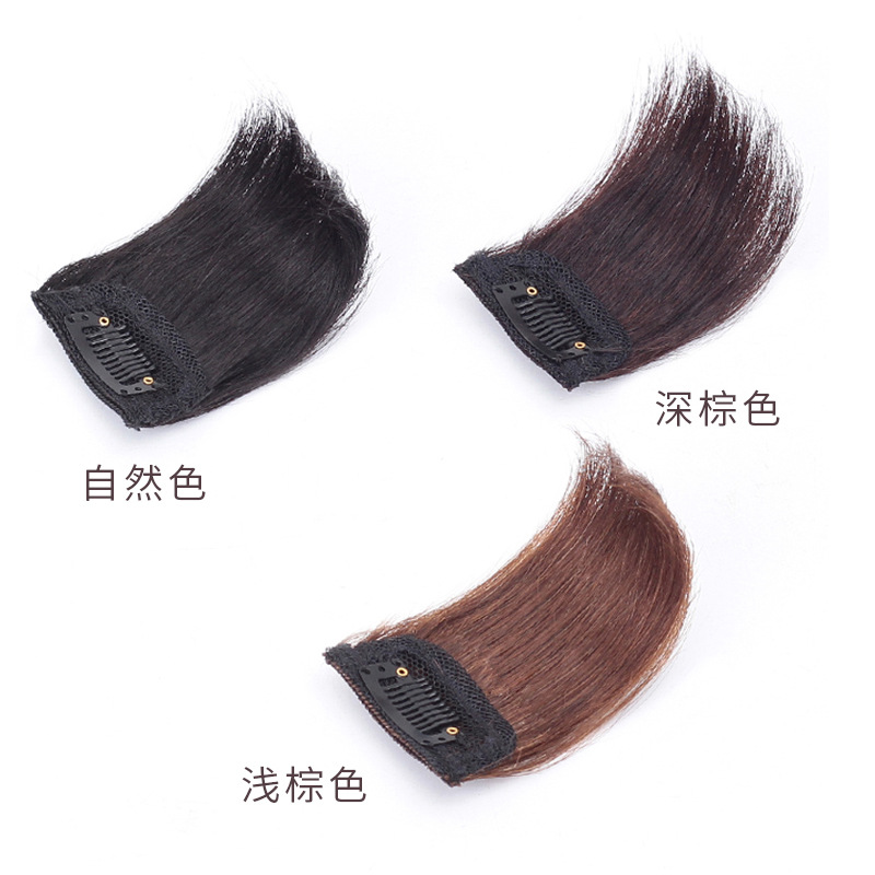 Fábrica en stock suministro peluca almohadilla raíz del pelo invisible esponjoso natural transpirable mini almohadilla pieza de pelo femenino pieza de reemplazo de cabello femenino