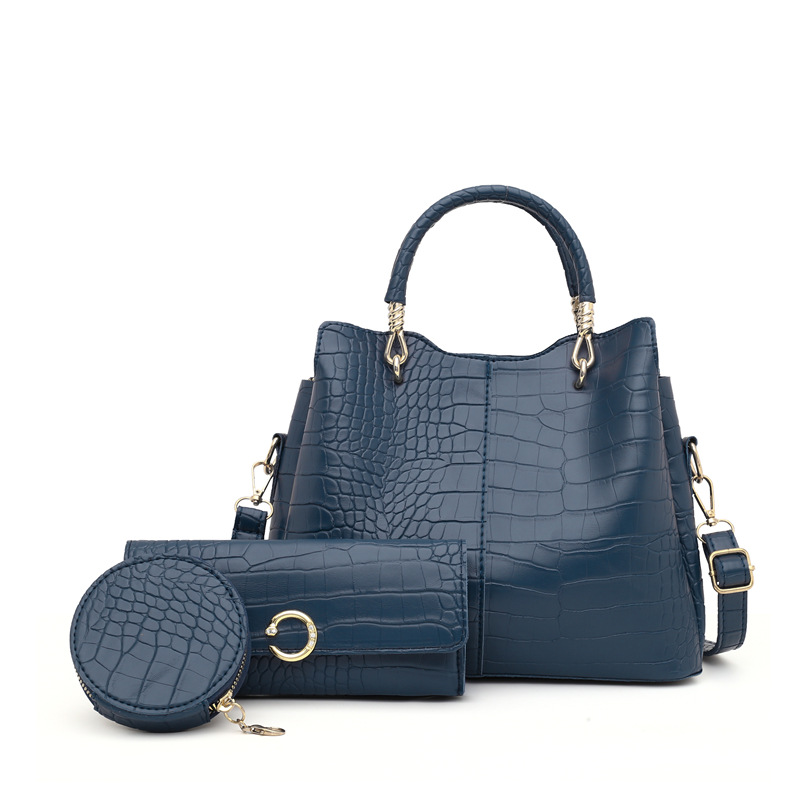 Vintage Crocodile Pattern Shoulder Bag Set For Mothers And Daughters_voghion.com
