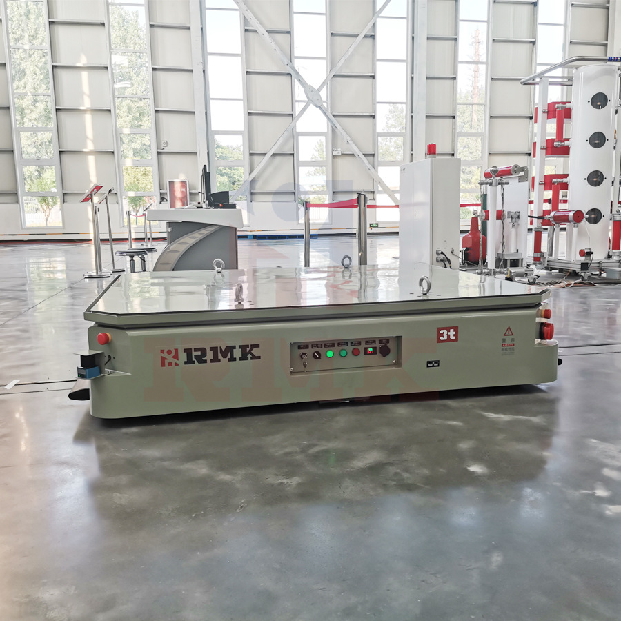 射频定位车走直线平板车 重型自动化AGV转运车 睿迈科 agv