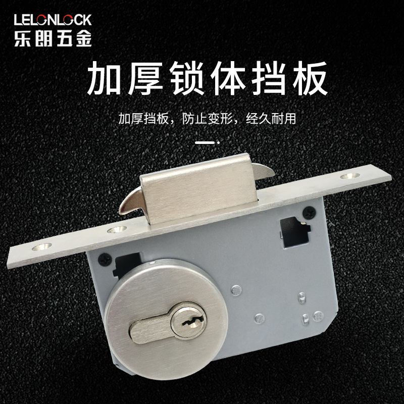 Lelang fábrica al por mayor estándar europeo 40 doble gancho cerradura balcón cocina corredera engrosada deflector Acero inoxidable puerta corredera cerradura