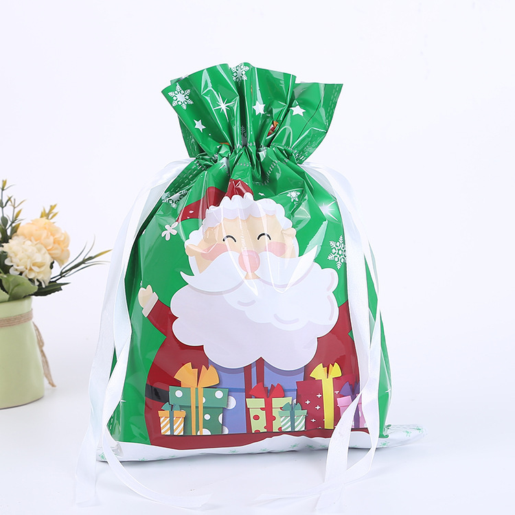 新しい巾着ギフトバッグ クリスマスギフトバッグ クリスマスデコレーション キャンディバッグ クリスマスギフト包装袋|undefined