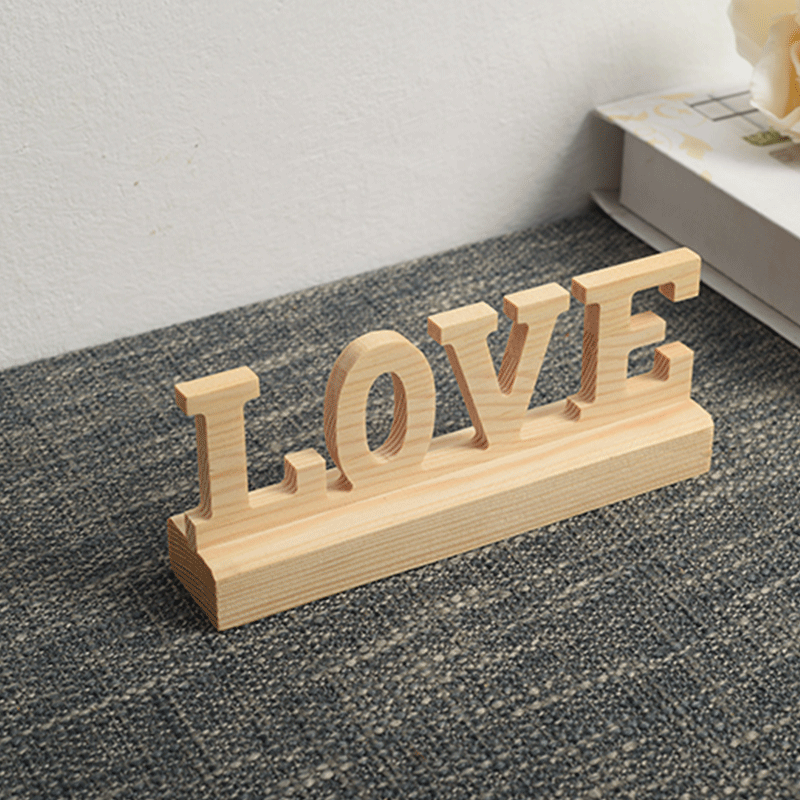 Wooden creative resin decor