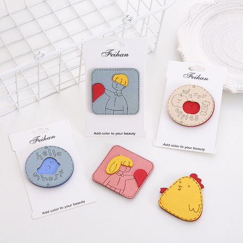 Bangs stickers, magic girls, cute posts, cartoon broken hair stickers, Velcro stickers for female hair, hair sticks, internet celebrity hair clips, headgear