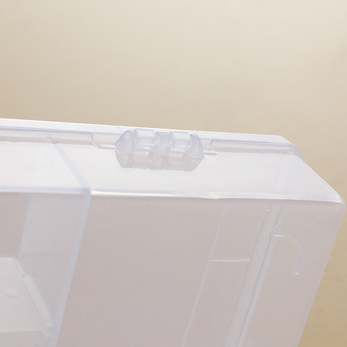 PP14 grid removable transparent plastic jewelry toys hardware screw parts stationery desktop makeup storage box