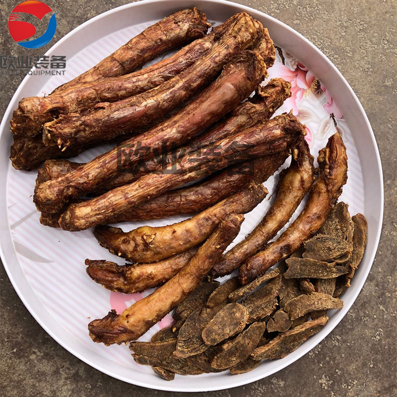 鸭脖掰直机器 代替人工穿签 直鸭脖的机器 大型全自动鸡脖定型机