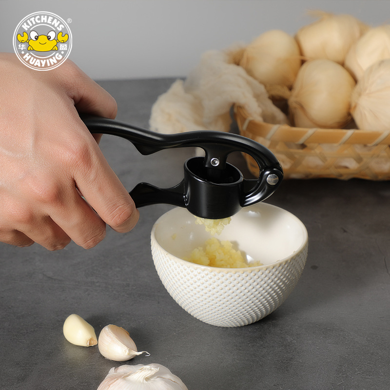 Huaying Zinc Alloy Garlic Press Kitchen Creative Press Multifunctional Garlic Mash Garlic Press Gadget