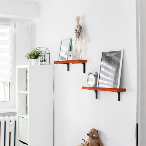 Zuogang Stainless Steel Curved Bracket Black/White Iron Bracket Wall Storage Rack Support Rack Hardware Wholesale