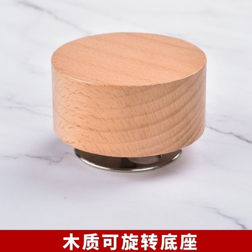 Bottom center forward bar rotating music box movement diy music box movement DIY accessories rotating wooden base