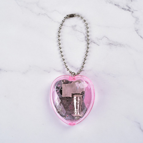 Korean version creative gift heart-shaped pendant music box mini acrylic keychain children's music box wholesale