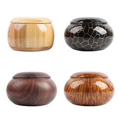 大型囲碁缶楠竹棋箱赤木実木耐摩耗性五子将棋缶樹脂貯蔵タンク