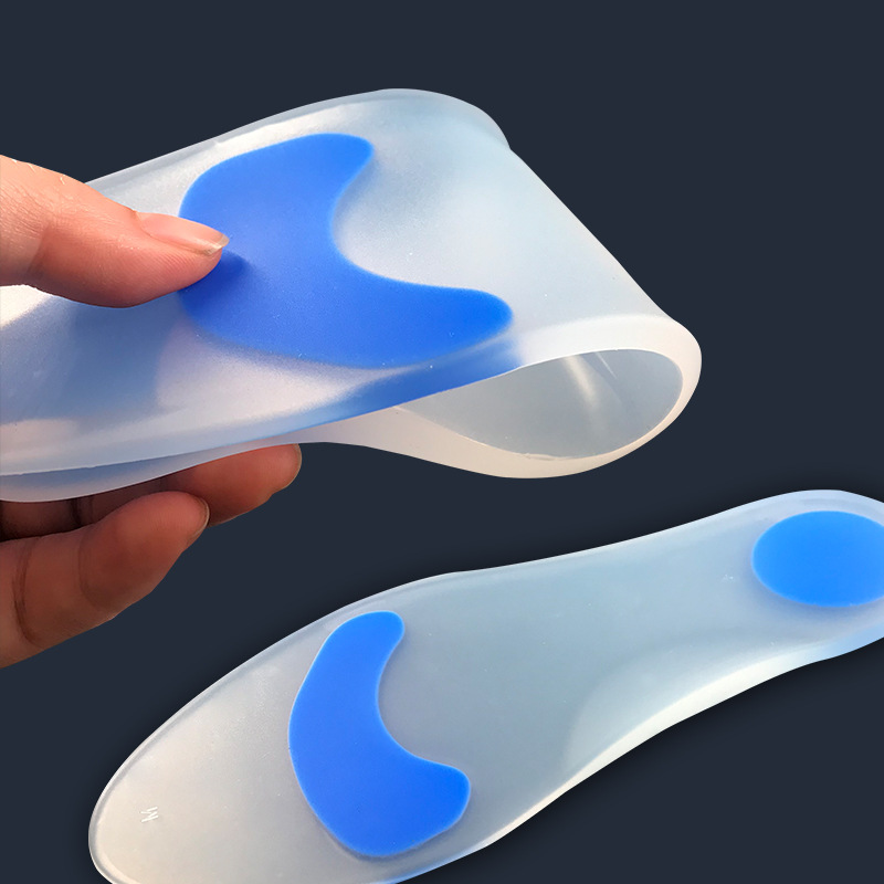 Plantilla de silicona esmerilado entrenamiento militar de hombres y mujeres masaje de absorción de choque plano cómodo engrosado suave entrega de una pieza de palma completa